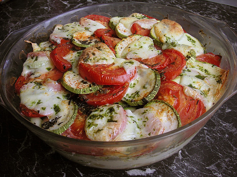 Tomaten-Zucchini-Gratin mit Gnocchi von MausMM83 | Chefkoch.de