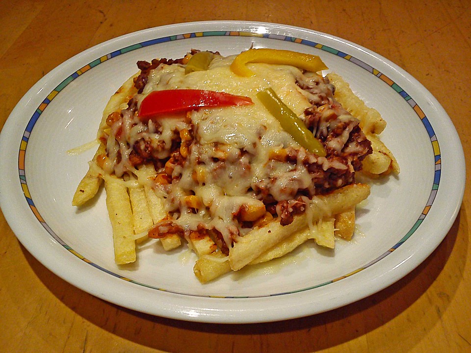 Chili Cheese Fries perfekter USA Style von Weisssemaus Chefkoch.de