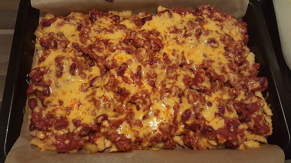 Chili Cheese Fries perfekter USA Style von Weisssemaus Chefkoch.de