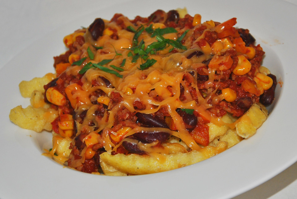 Chili Cheese Fries perfekter USA Style von Weisssemaus Chefkoch.de