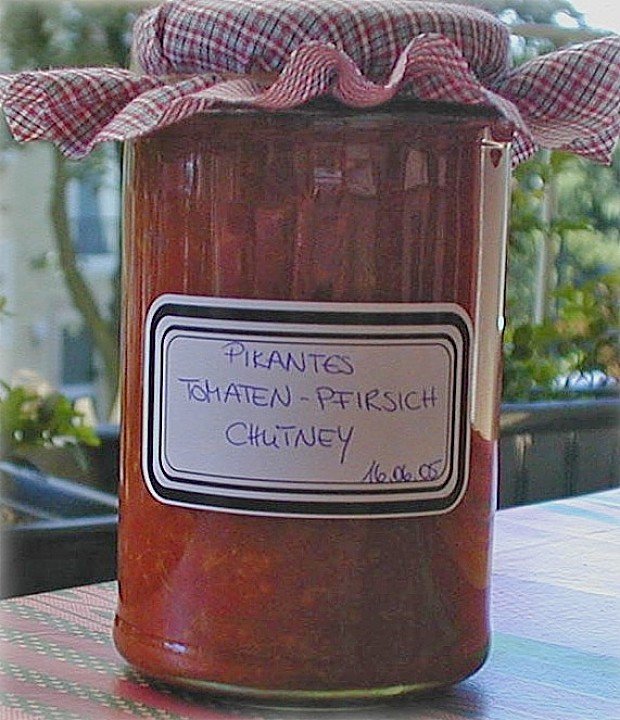Pikantes Tomaten-Pfirsich-Chutney von Aurora | Chefkoch.de
