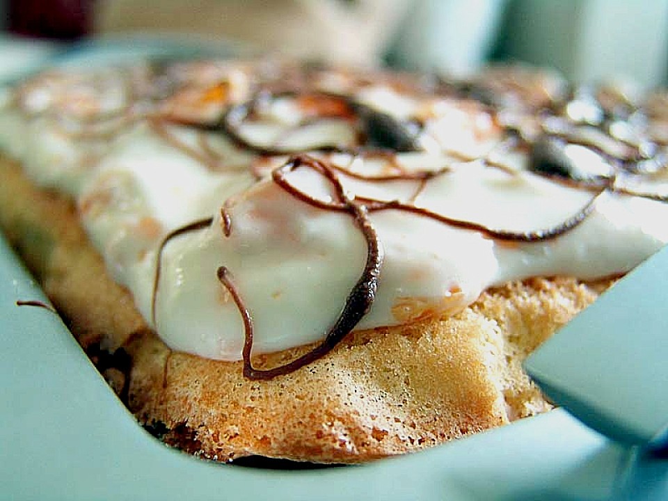 Quark - Sahne - Schnitten mit Mandarinen von Cathyh | Chefkoch.de