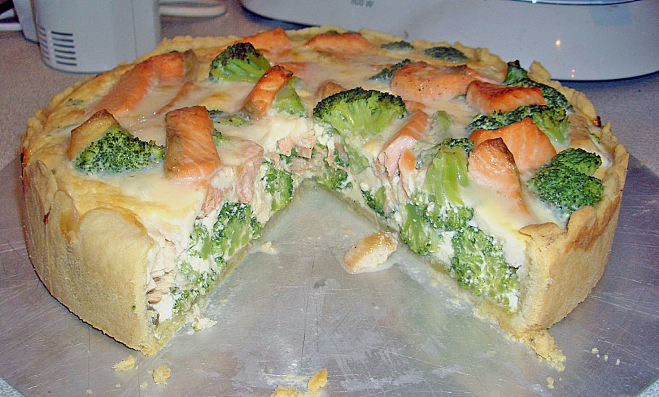 Brokkoli - Lachs - Quiche von FrauMausE | Chefkoch.de