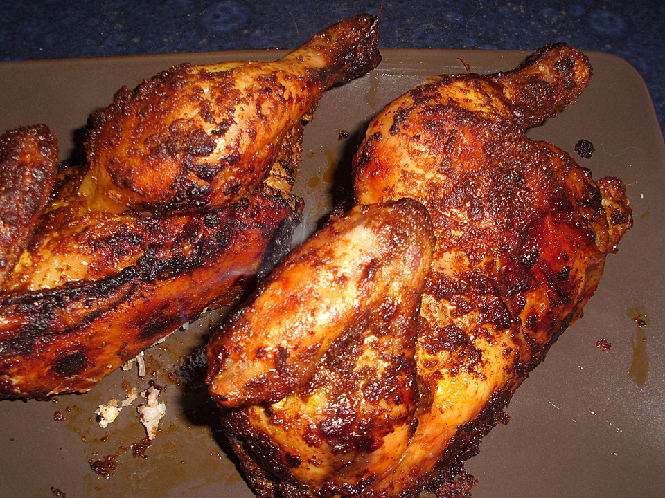 Knuspriges Brathähnchen im Bräter von imnotagourmet | Chefkoch.de