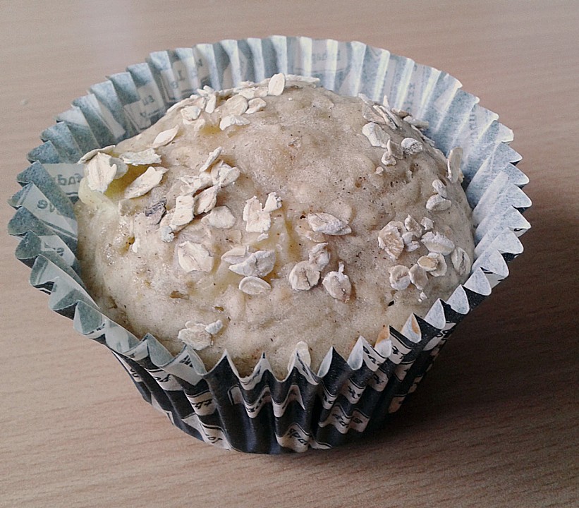 Leichte Apfel-Muffins mit Haferflocken und Zimt | Chefkoch.de