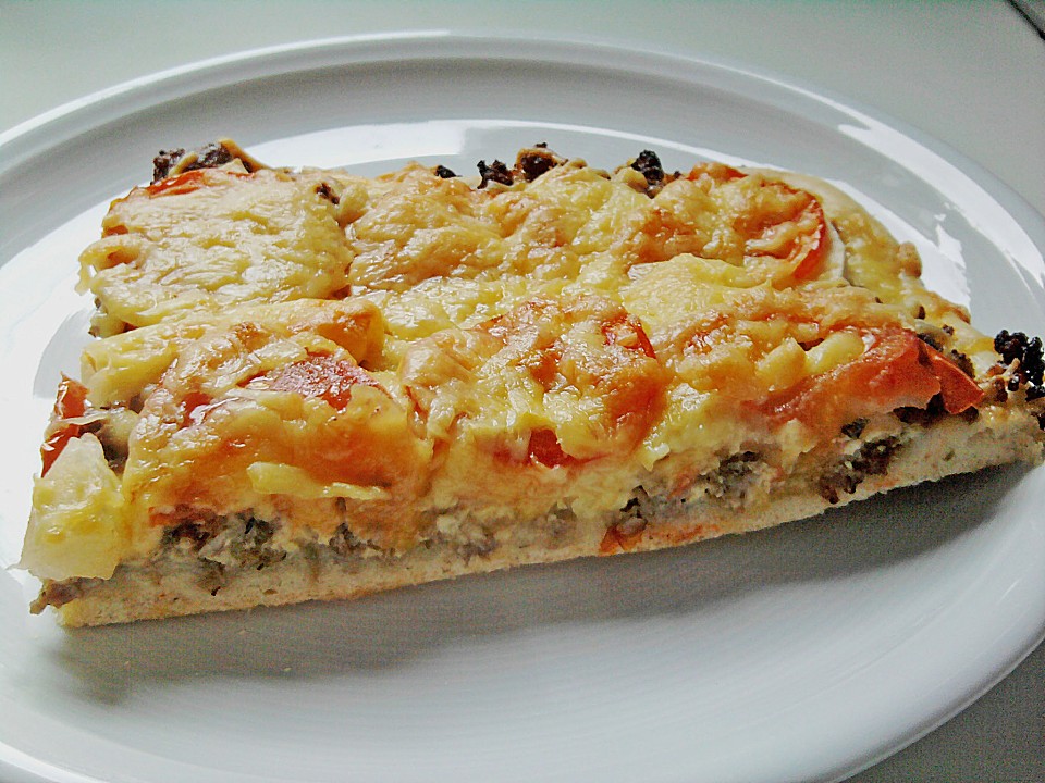 Hackfleisch-Apfel Pizza von liemon | Chefkoch.de