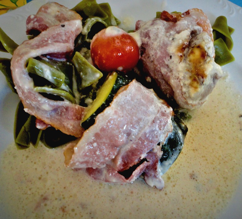 Schweinefilet mit Zucchini in Gorgonzola-Sahne-Sauce von Ginger88 ...