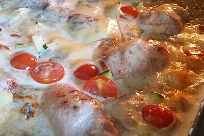 Schweinefilet mit Zucchini in Gorgonzola-Sahne-Sauce 3