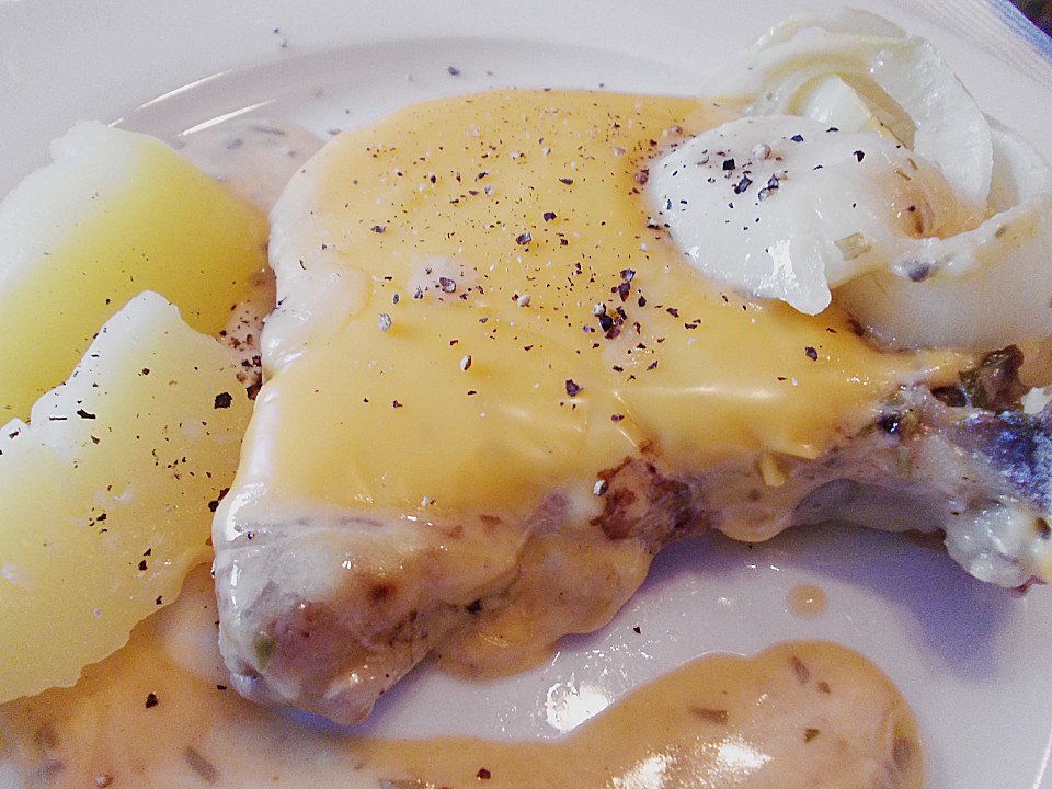 Koteletts in Estragon-Sauce mit Käse überbacken von badegast1 | Chefkoch.de