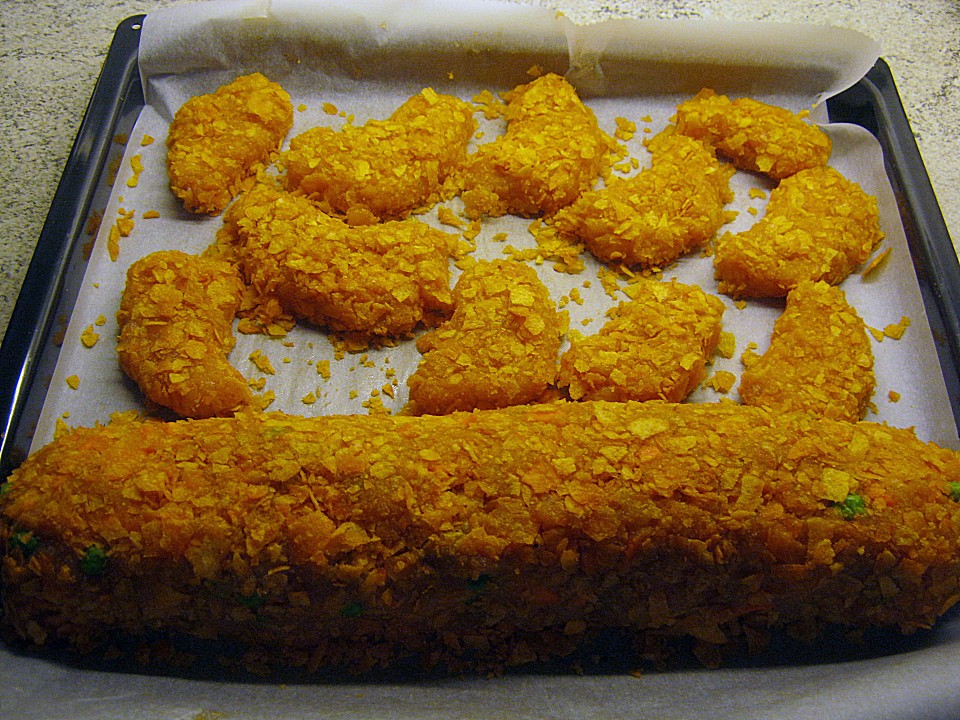 Chick´n Roll oder Chicken Nuggets mit PaprikaTomatensoße von Isnogud12 Chefkoch.de
