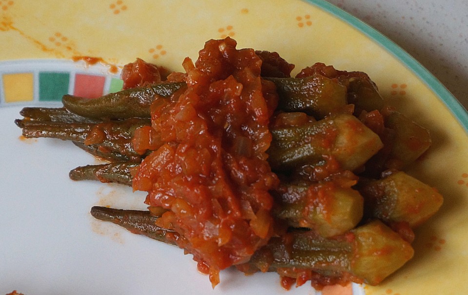 Pikantes Okra-Tomaten-Gemüse von Wuffi-Fan | Chefkoch.de