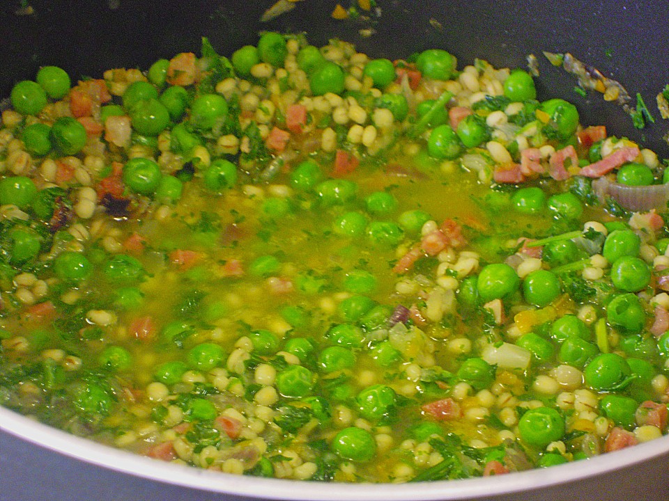 Graupen-Risotto mit Erbsen von Dröppelminna | Chefkoch.de