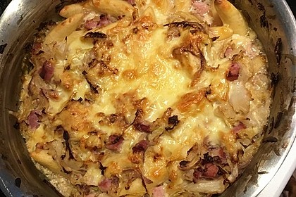Schupfnudel-Wirsing-Gratin mit Kasseler 33