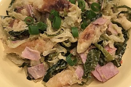 Schupfnudel-Wirsing-Gratin mit Kasseler 14