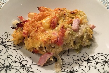 Schupfnudel-Wirsing-Gratin mit Kasseler 13
