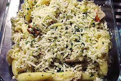 Schupfnudel-Wirsing-Gratin mit Kasseler 37