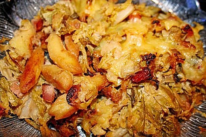 Schupfnudel-Wirsing-Gratin mit Kasseler 29