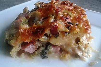 Schupfnudel-Wirsing-Gratin mit Kasseler 3