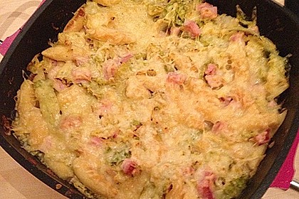 Schupfnudel-Wirsing-Gratin mit Kasseler 18