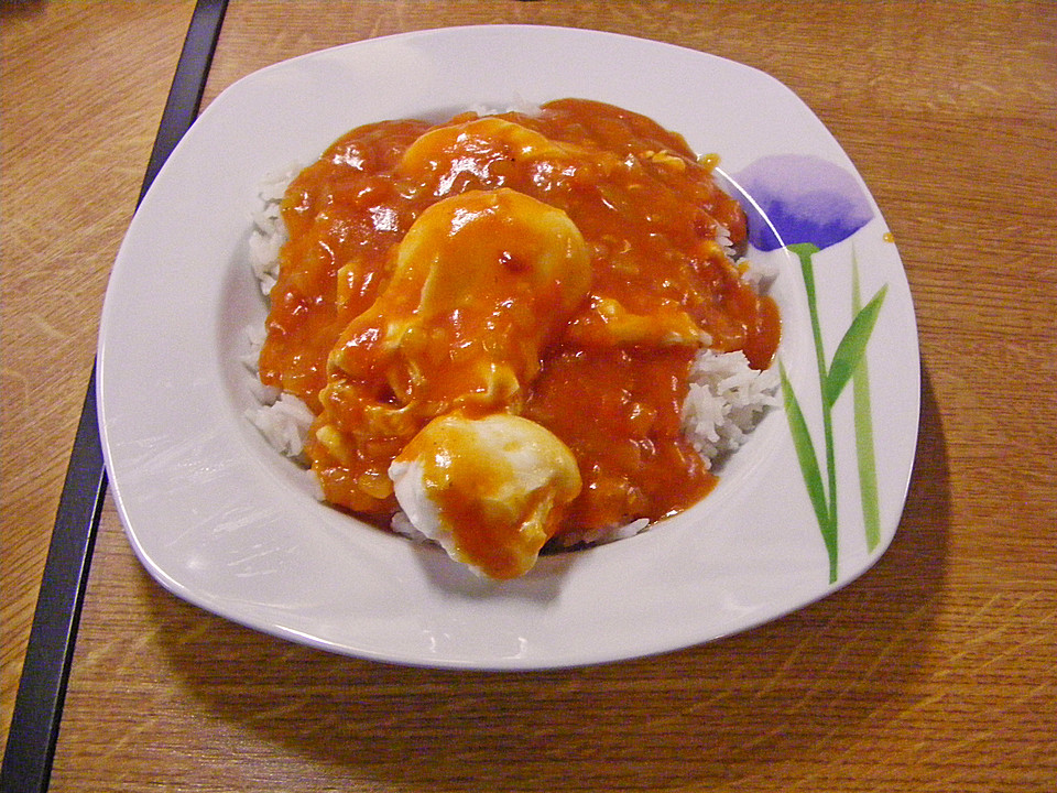 Verlorene Eier mit Tomatensauce von MamaMuh | Chefkoch.de