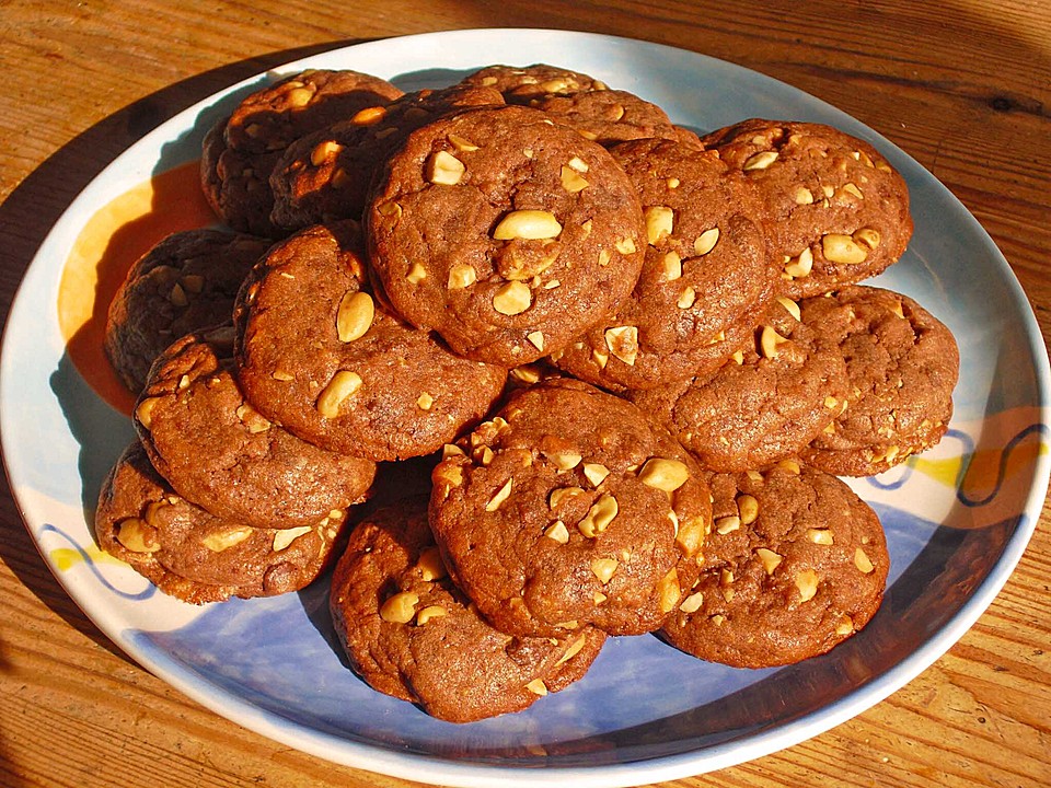 Schoko-Cookies mit Erdnuss von ep1312 | Chefkoch.de