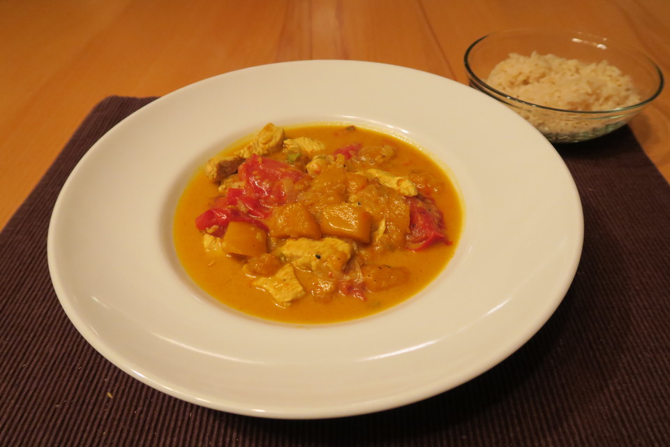 Brasilianisches Hühnchen mit Kokosmilch und Mango von Natascha1983 ...