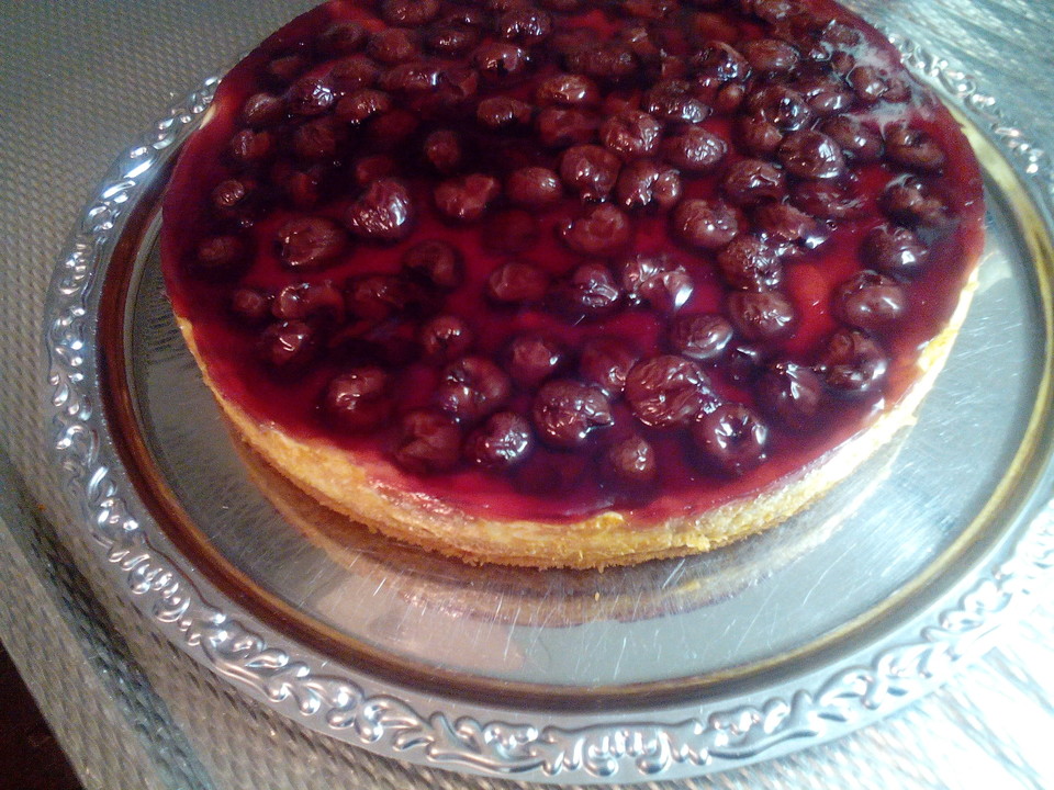 Kirsch - Schmand - Blechkuchen von Sonnenblume21 | Chefkoch.de