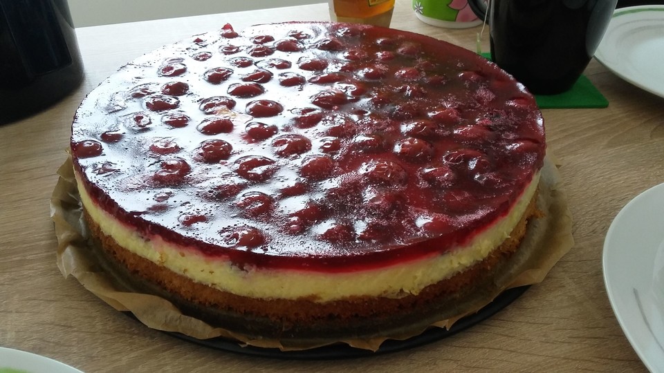 Kirsch - Schmand - Blechkuchen von Sonnenblume21 | Chefkoch.de