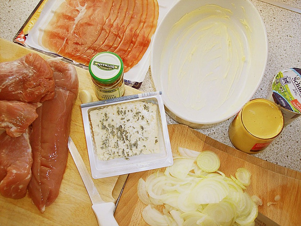 Schweinefilet mit Gorgonzola und grünem Pfeffer von claudia99 | Chefkoch.de