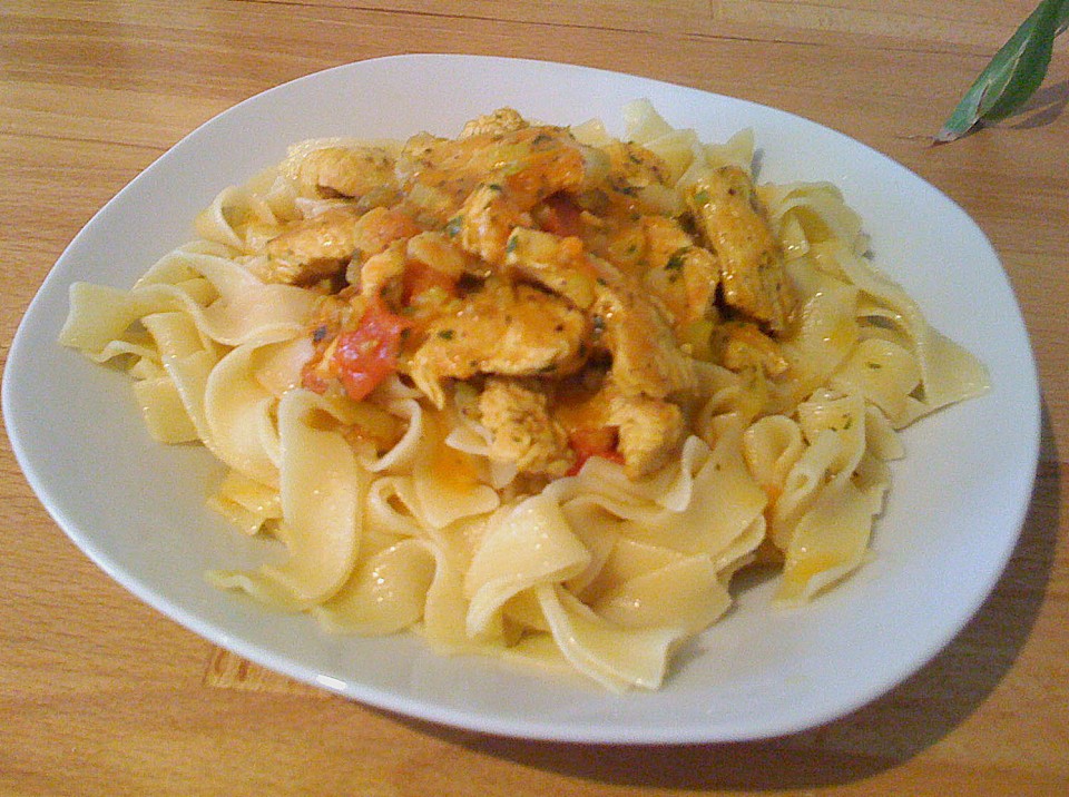 Pasta in Curry Puten Sauce von Denise27 Chefkoch.de