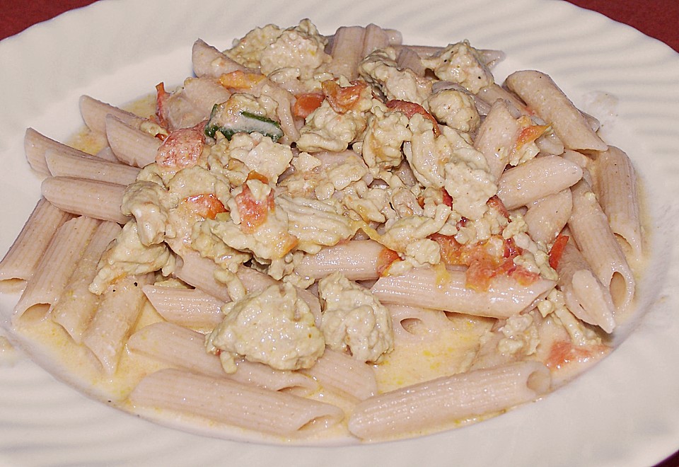 Pasta in Curry Puten Sauce von Denise27 Chefkoch.de