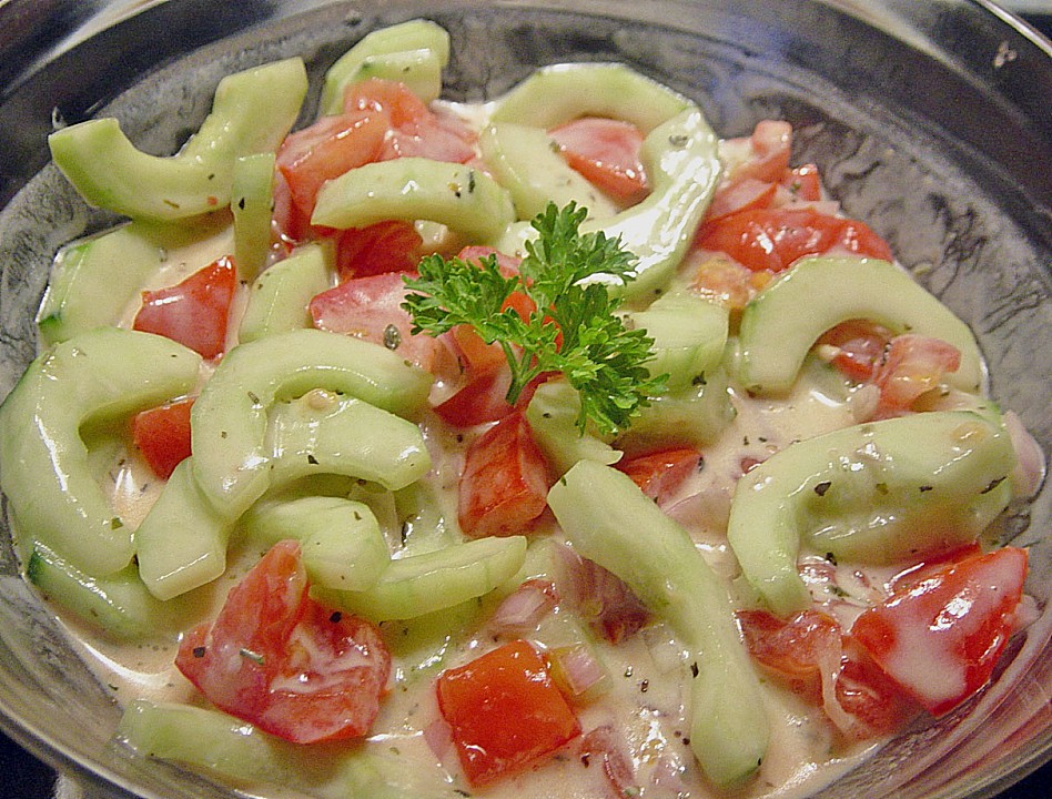 Gurken - Tomaten Salat von rosanna7 | Chefkoch.de