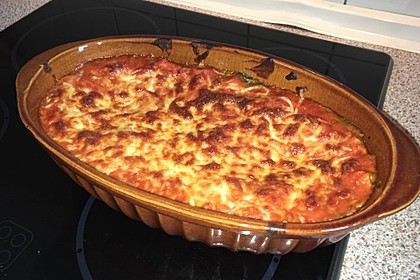 Vegetarische Spinat-Gemüse Lasagne mit Tomatensoße 1