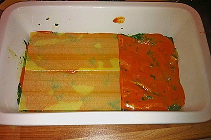 Vegetarische Spinat-Gemüse Lasagne mit Tomatensoße 6