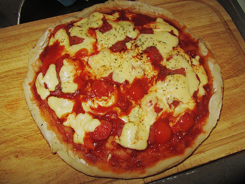 Pizza in der Pfanne von hasichan Chefkoch.de