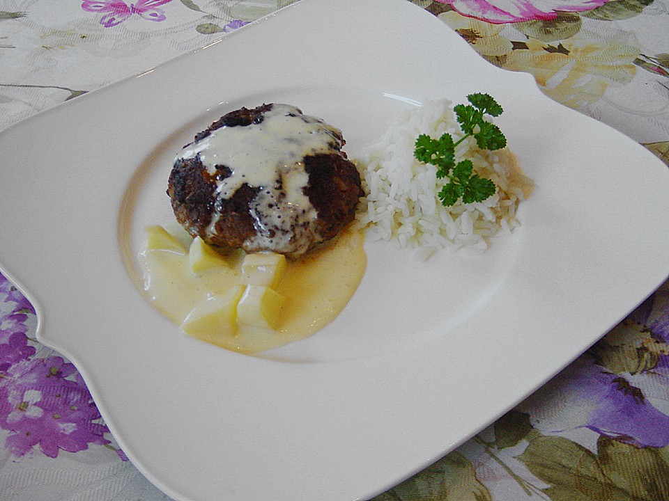 Hacksteaks mit Reis an Mango-Chili-Hollandaise von Jazz3309 | Chefkoch.de