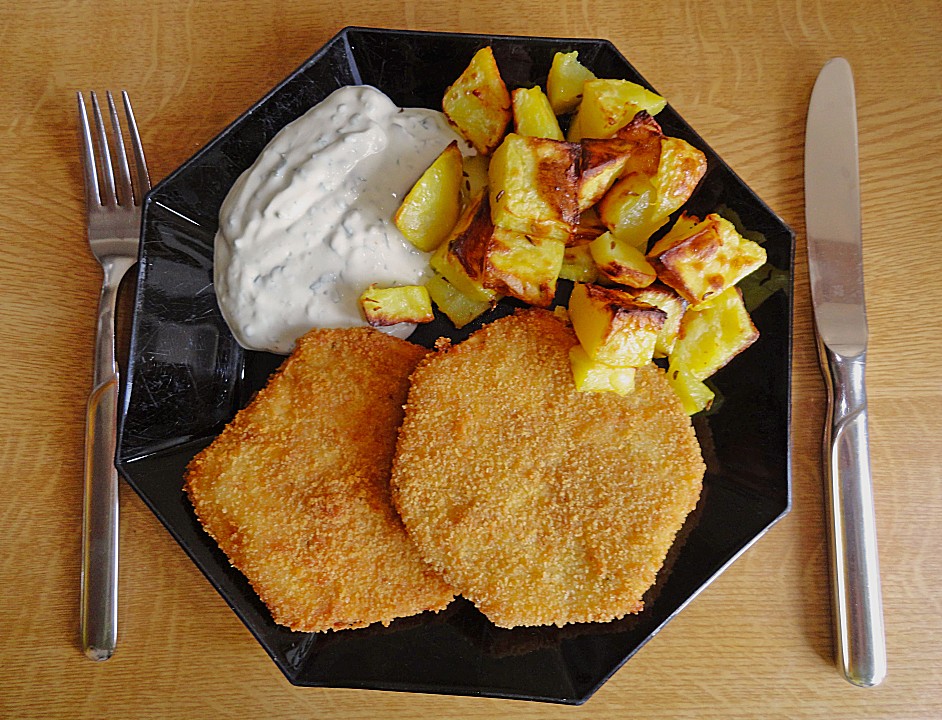 Gebackener Zeller (Sellerie) mit Kräuterdip von leckerly | Chefkoch.de