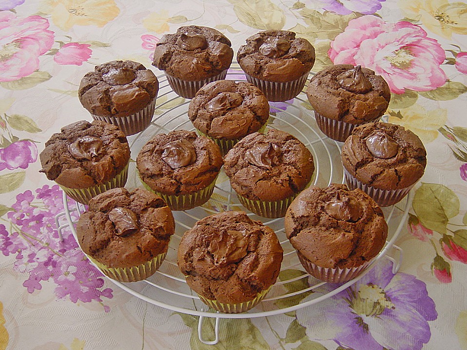 Schoko-Nutella Muffins von WarriorCuisine | Chefkoch.de