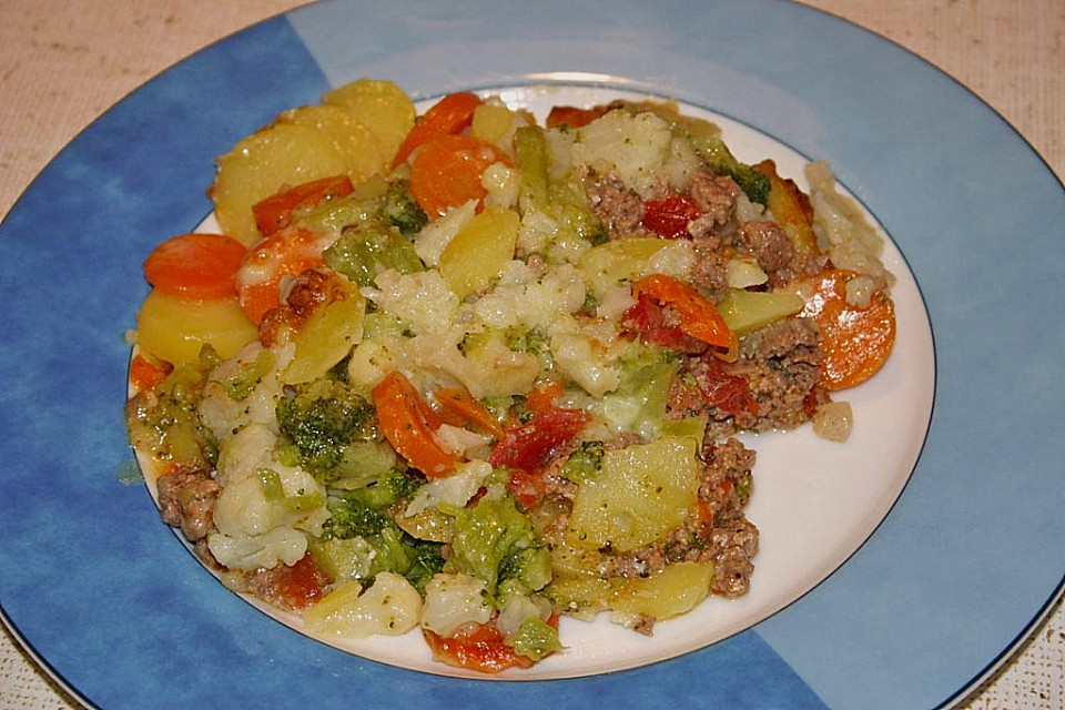 Gemüseauflauf mit Hackfleisch von Maggie48 | Chefkoch.de