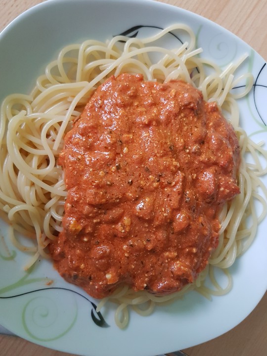 Pasta in Tomaten-Feta-Soße von cucina_mia | Chefkoch.de