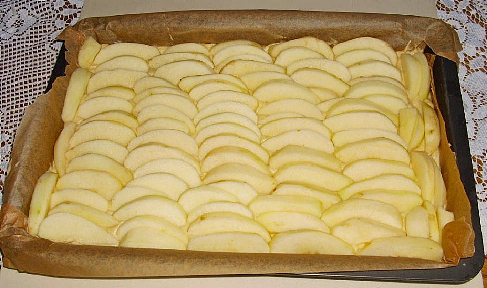 Apfel-Sandkuchen vom kleinen Blech von spainlady | Chefkoch.de