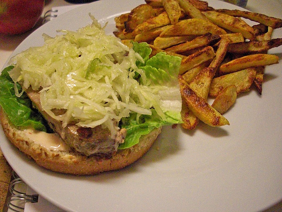 Thunfisch Burger mit Pommes von Stracatelabaeckchen | Chefkoch.de