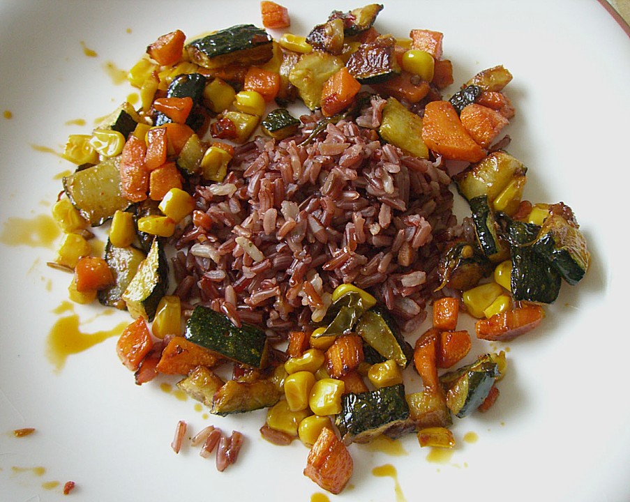 Reispfanne mit buntem Gemüse von Lady_Cuisine | Chefkoch.de