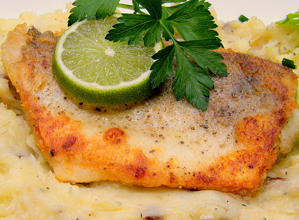 Gebratenes Zanderfilet mit Schinken-Kartoffelstampf von MoniRigatoni ...