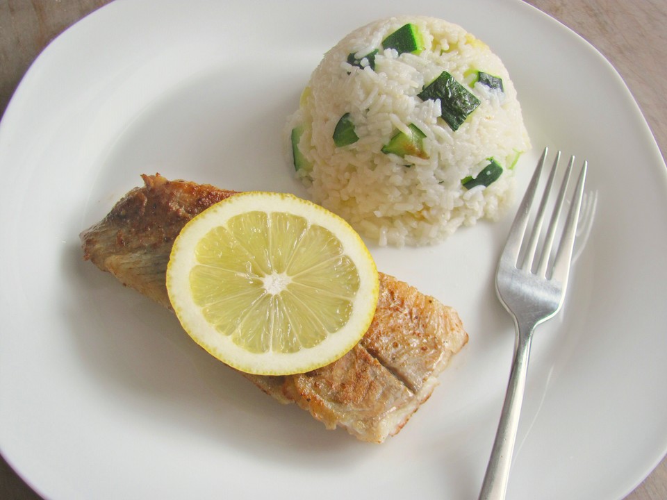Seelachs mit Zucchini-Reis von McMoe | Chefkoch.de