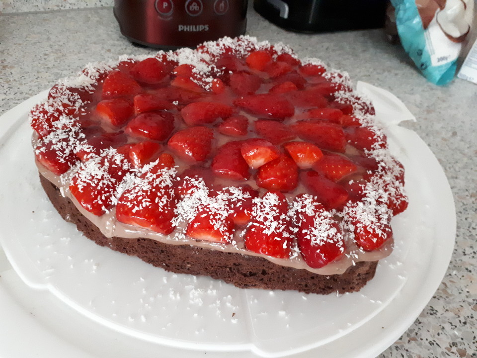 Schoko-Erdbeer-Kuchen von Sandra_ | Chefkoch.de