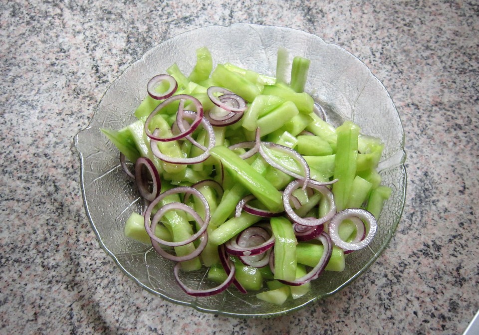 Gurkensalat mit roten Zwiebeln von guess1006 | Chefkoch.de