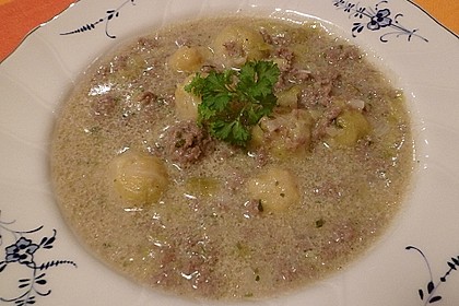 Hackfleisch-Rosenkohl-Suppe 3