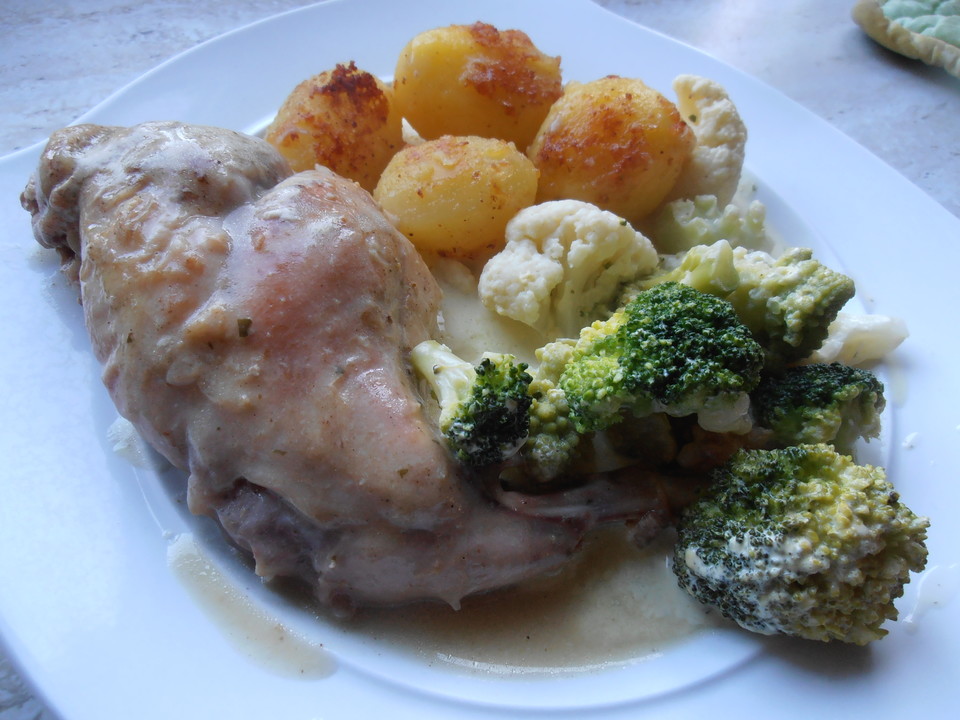Kaninchenkeulen mit weißer Sauce von BratenSepp | Chefkoch.de