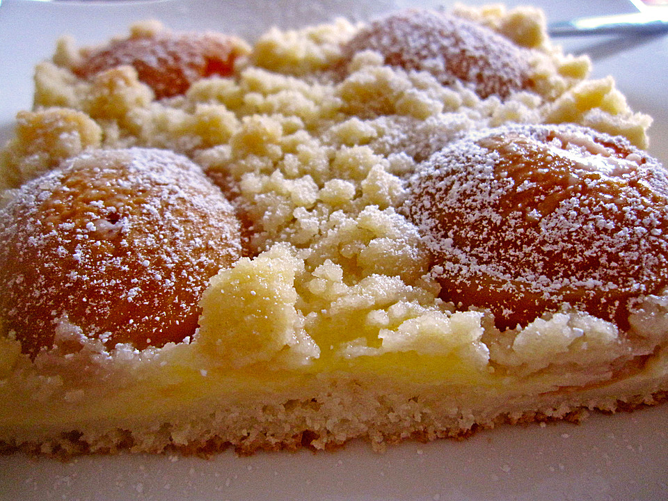 Aprikosen-Vanillecreme-Streusel Blechkuchen von mimatochter1952 ...